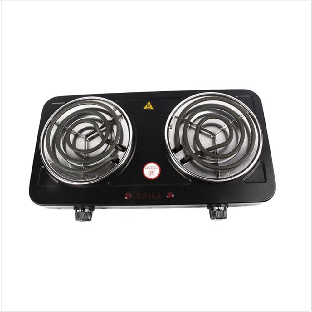 Hot Plate for Cooking, 2000W Electric Stove Burner with 5 Levels Temperature Control, Dual Coil Portable Stove
