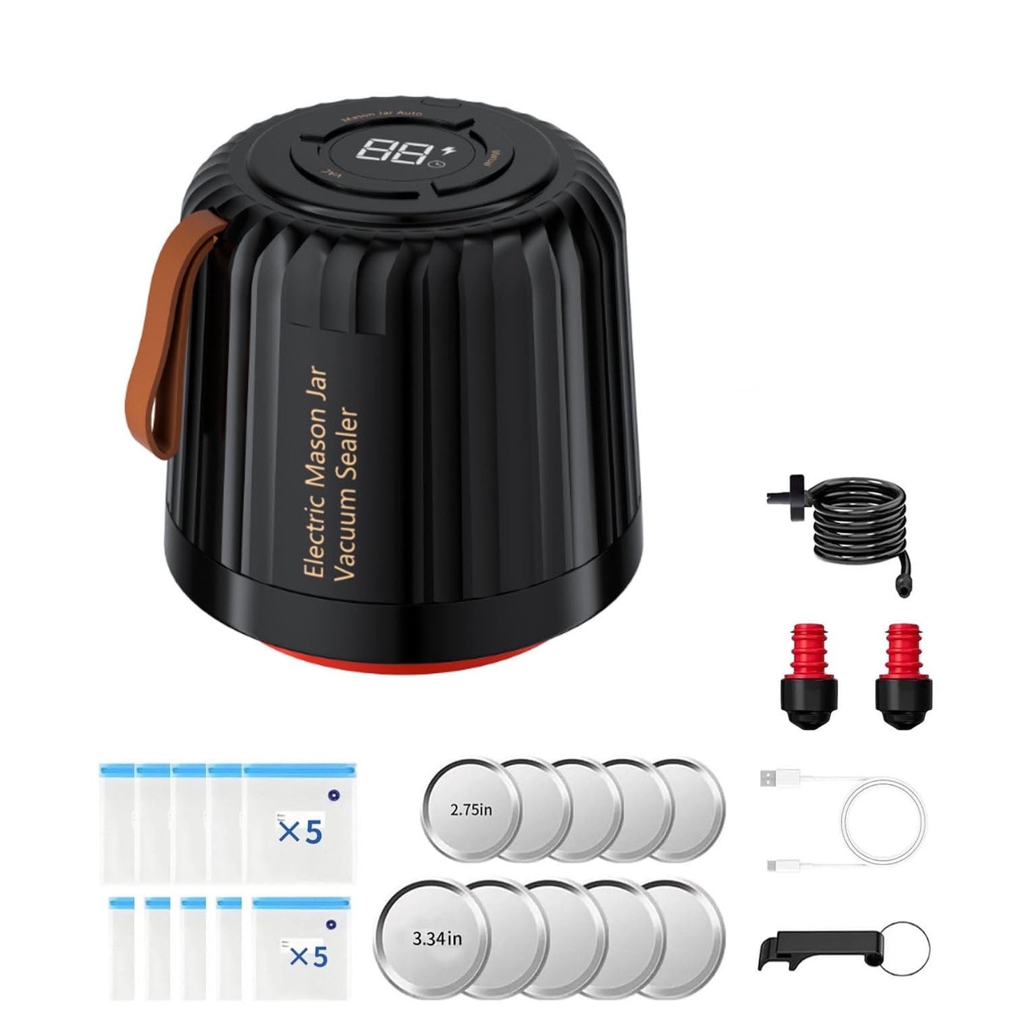 Electric Mason Jar Vacuum Sealer Kit